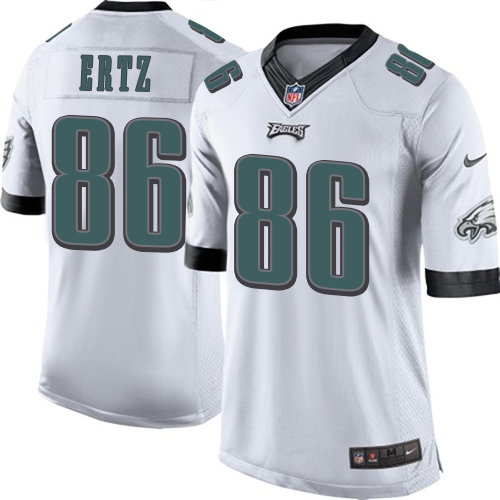 Men's Limited Zach Ertz Nike Jersey White Road - #86 NFL Philadelphia Eagles